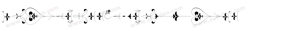 Neoclassic Fleurons字体转换